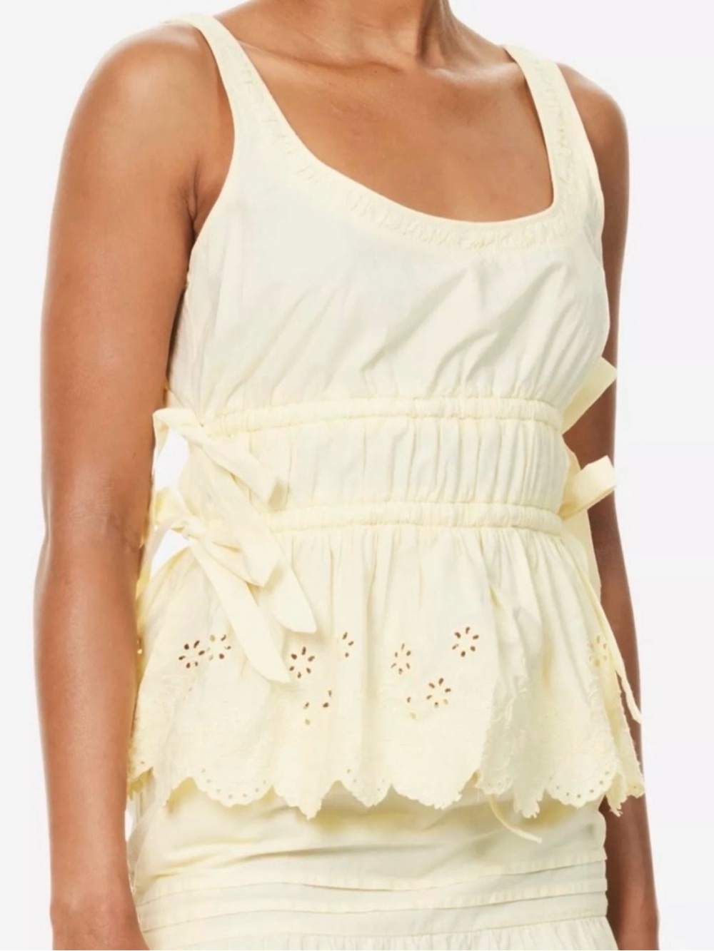 Damson Madder Yellow Jade Broderie Cami